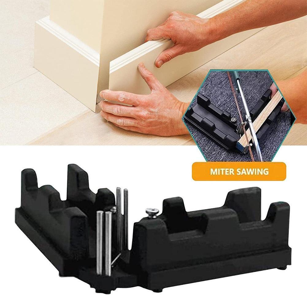 Angle Measurement and Cutting Guide Tool for Precise Miter Cuts | Adjustable 90° to 180° Protractor Gauge | Carpentry and Woodworking Access | Thomler
