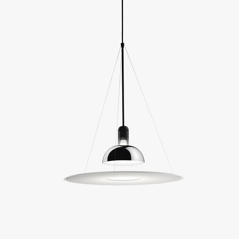 Contemporary Bell-Shaped Glass Pendant Light with Metal Canopy for Kitchen Island & Dining Room | Thomler