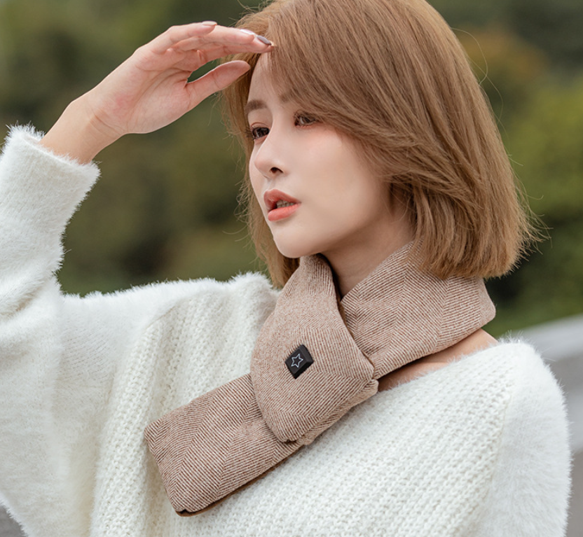 USB-Powered Heated Neck Scarf – Adjustable Temperature Wrap for Cold Weather & Muscle Relief | Thomler