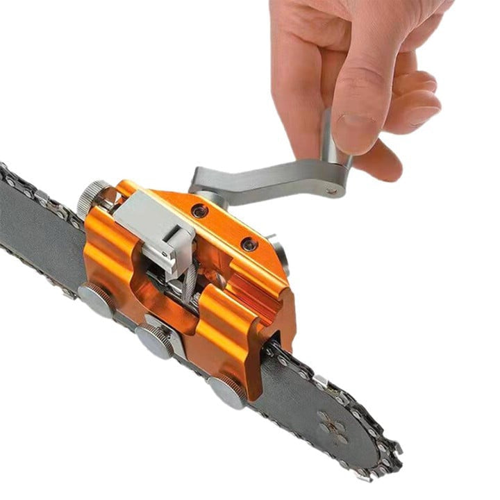 Portable Handheld Chainsaw Chain Sharpener Tool for All Bar Sizes 6-22 Inch Field Use Quick Tune-Up System Precision 30° Angle Guide for | Thomler