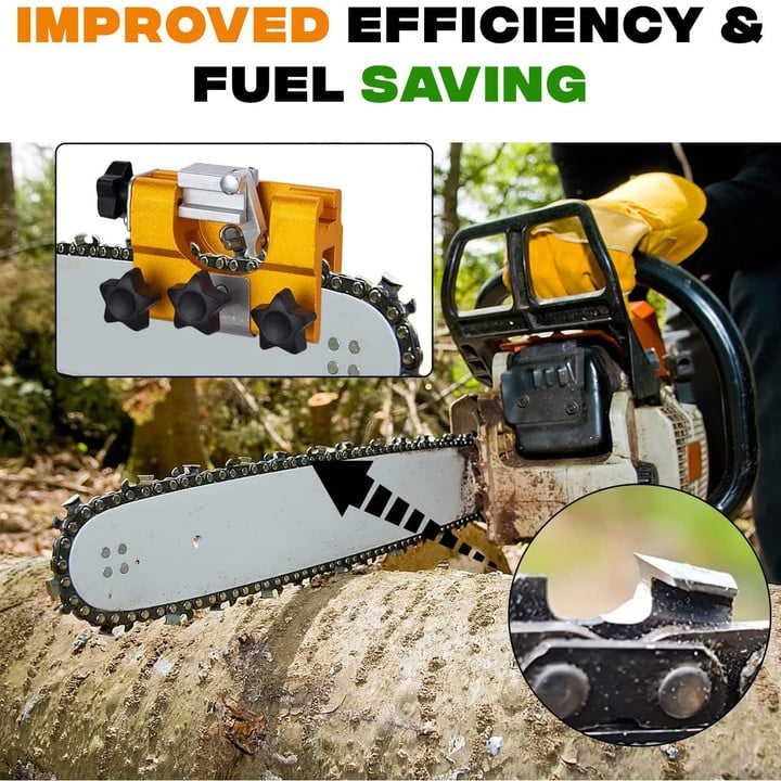 Portable Handheld Chainsaw Chain Sharpener Tool for All Bar Sizes 6-22 Inch Field Use Quick Tune-Up System Precision 30° Angle Guide for | Thomler