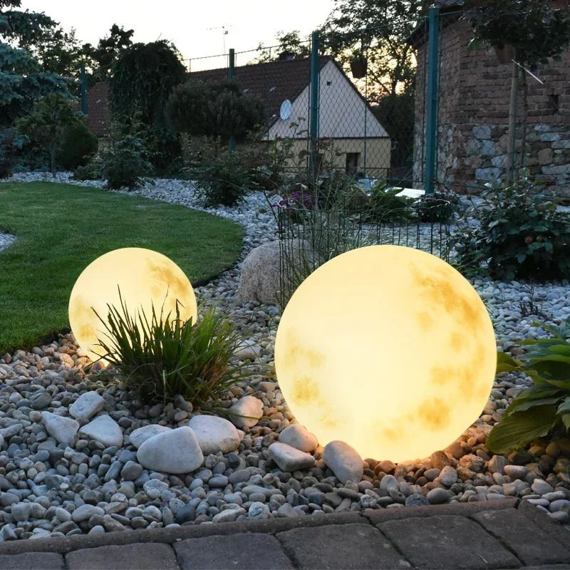Glowing Orb Outdoor Lamp – Cordless Decorative Moon Ball Light for Yard, Patio & Deck – Rechargeable LED Globe | Thomler