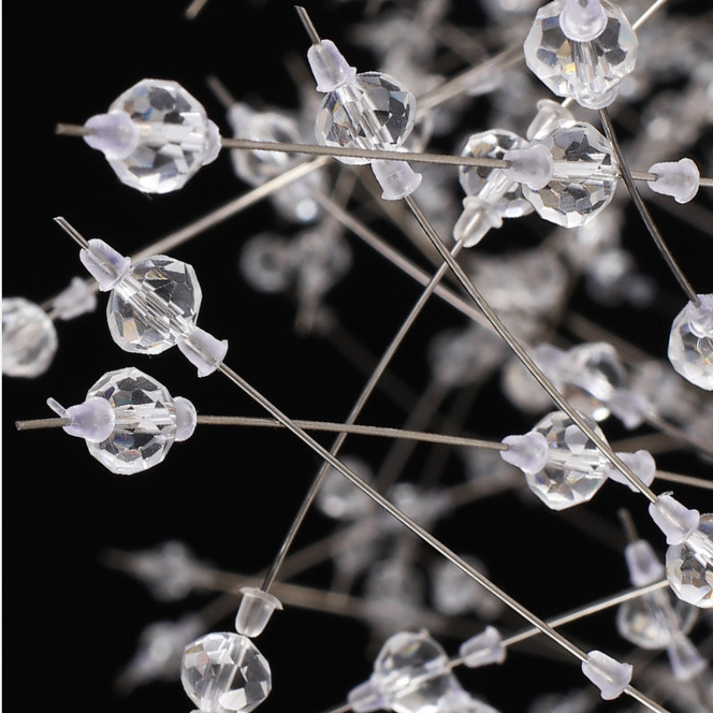 Crystal Starburst Chandelier – Modern Radial LED Fixture in Gold Metal | Thomler