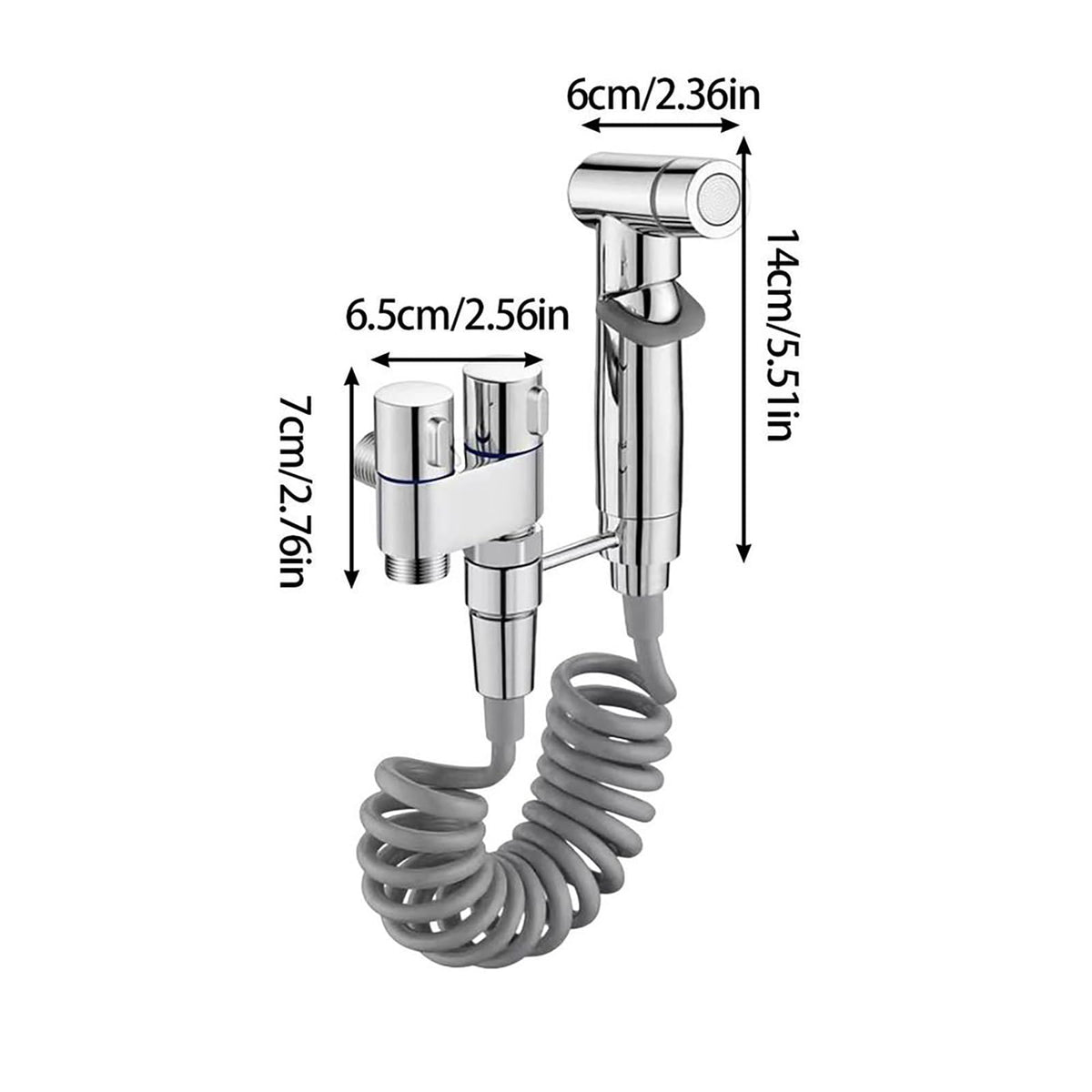 Handheld Bidet Sprayer with Pressure Control and Non-Slip Grip for Bathroom Hygiene | Thomler