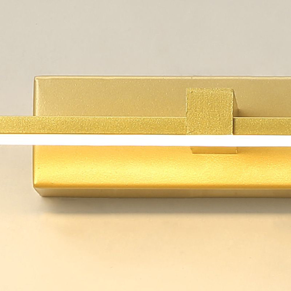 Hexagonal LED Vanity Light for Bathroom Mirror – Modern Linear Wall Mount Fixture in Gold, Black or White | Thomler