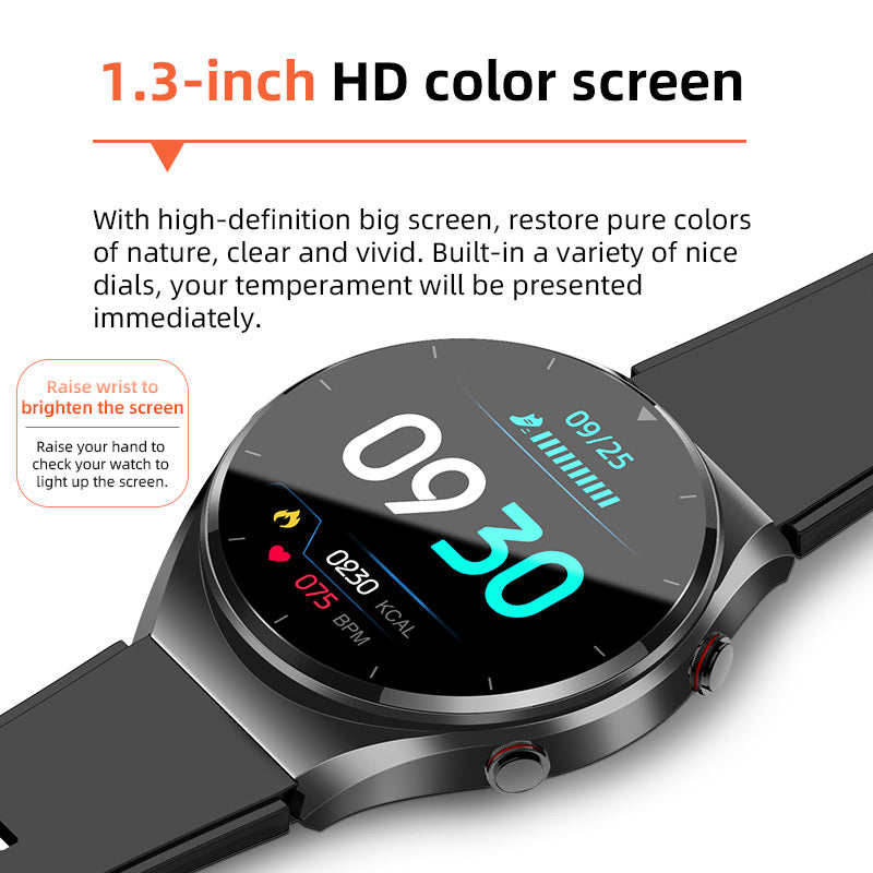 Health Smartwatch with Blood Glucose Monitor ECG Heart Rate Tracker Blood Pressure Sensor for Fitness Wellness Daily Use Men Women | Thomler