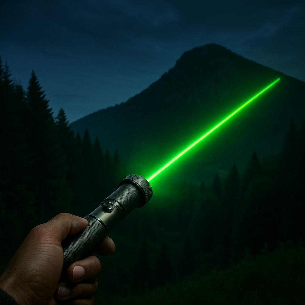 Rechargeable Tactical Laser Pointer with Adjustable Focus Beam for Presentations, Stargazing & Outdoor Use | USB Powered Long Distance | Thomler