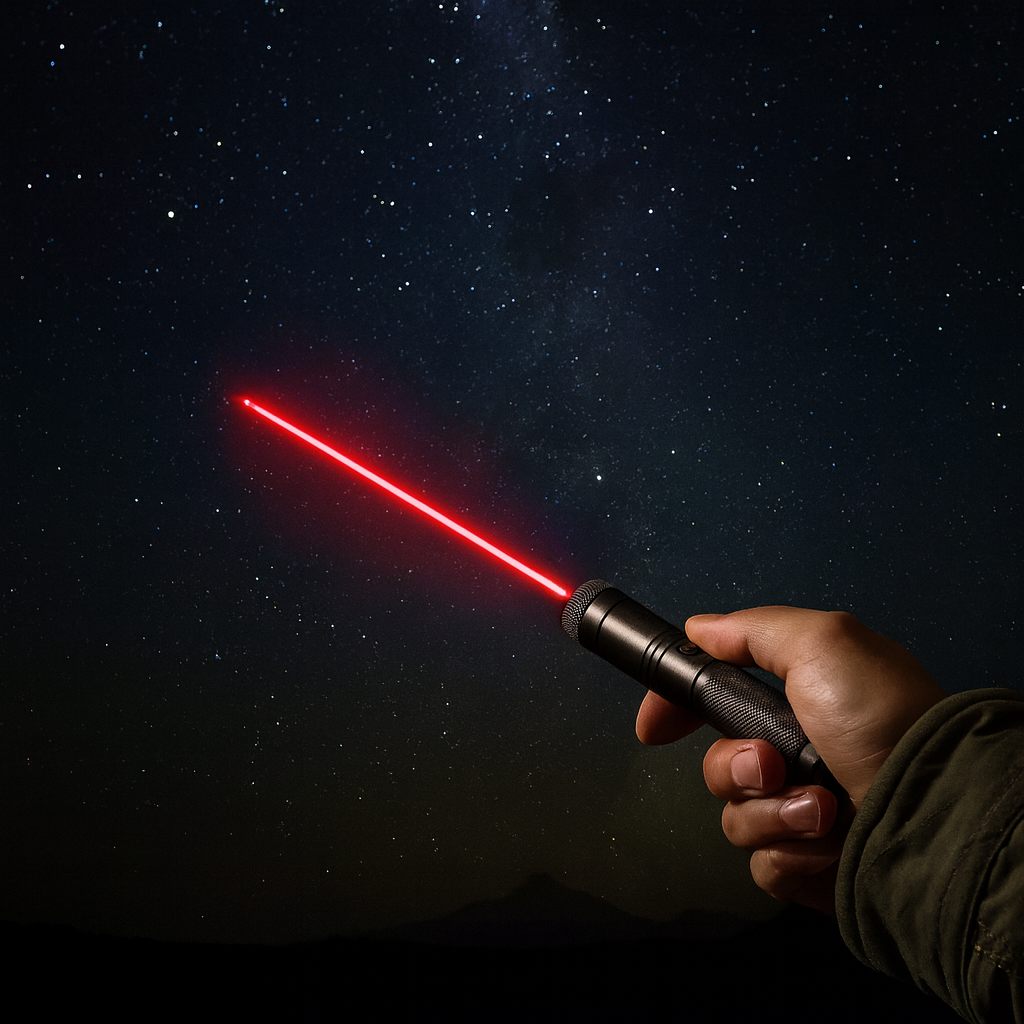 Rechargeable Tactical Laser Pointer with Adjustable Focus Beam for Presentations, Stargazing & Outdoor Use | USB Powered Long Distance | Thomler