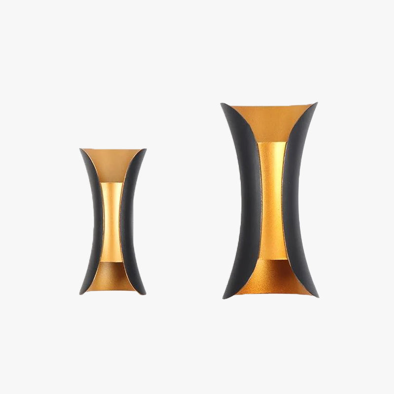 Wall Lamp Metal LED Up Down Outdoor Garden Entrance Patio Facade Lighting Black White Weather Resistant | Thomler