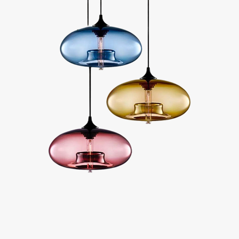 Glass Pendant Light Nordic Modern Hanging Fixture Adjustable Cord Bedroom Dining Living Room E27 LED 110-240V Interior Lighting Decor Vase | Thomler