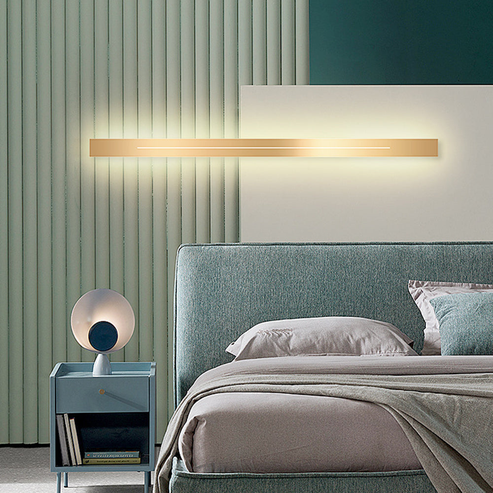 Linear Wall Sconce – LED Modern Metal Accent Light for Living Room Bedroom Hallway Entryway – Dimmable Option Available – Rectangular | Thomler