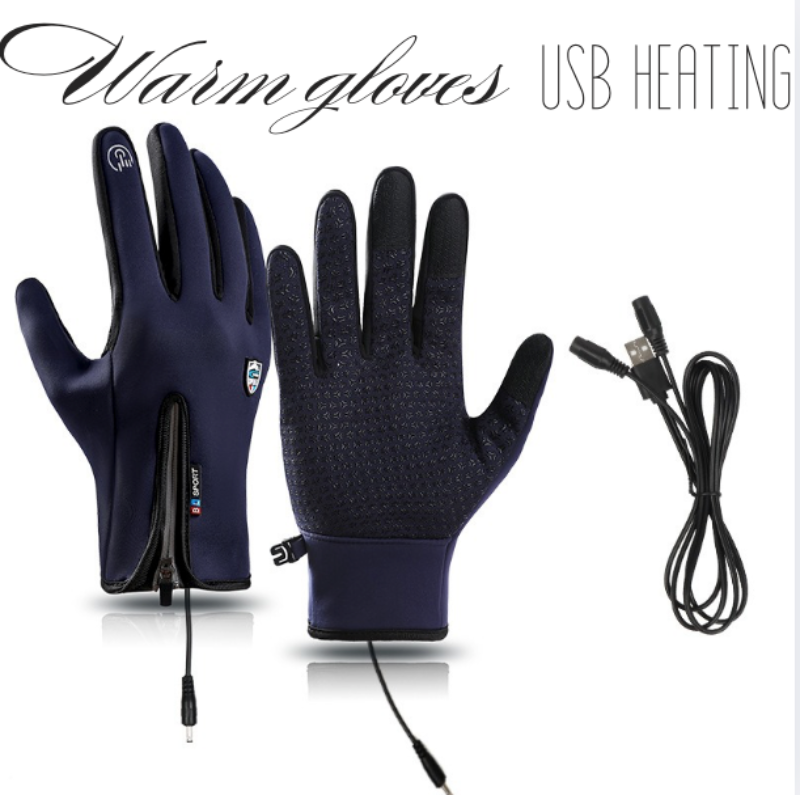 Outdoor Heizhandschuhe, wind- & wasserdicht, USB, Touchscreen