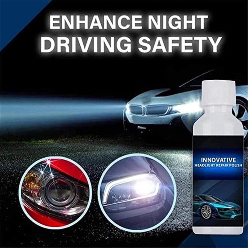 Headlight Restoration Kit – Removes Cloudiness & Yellowing for Crystal-Clear Lens Clarity on All Vehicles | Thomler