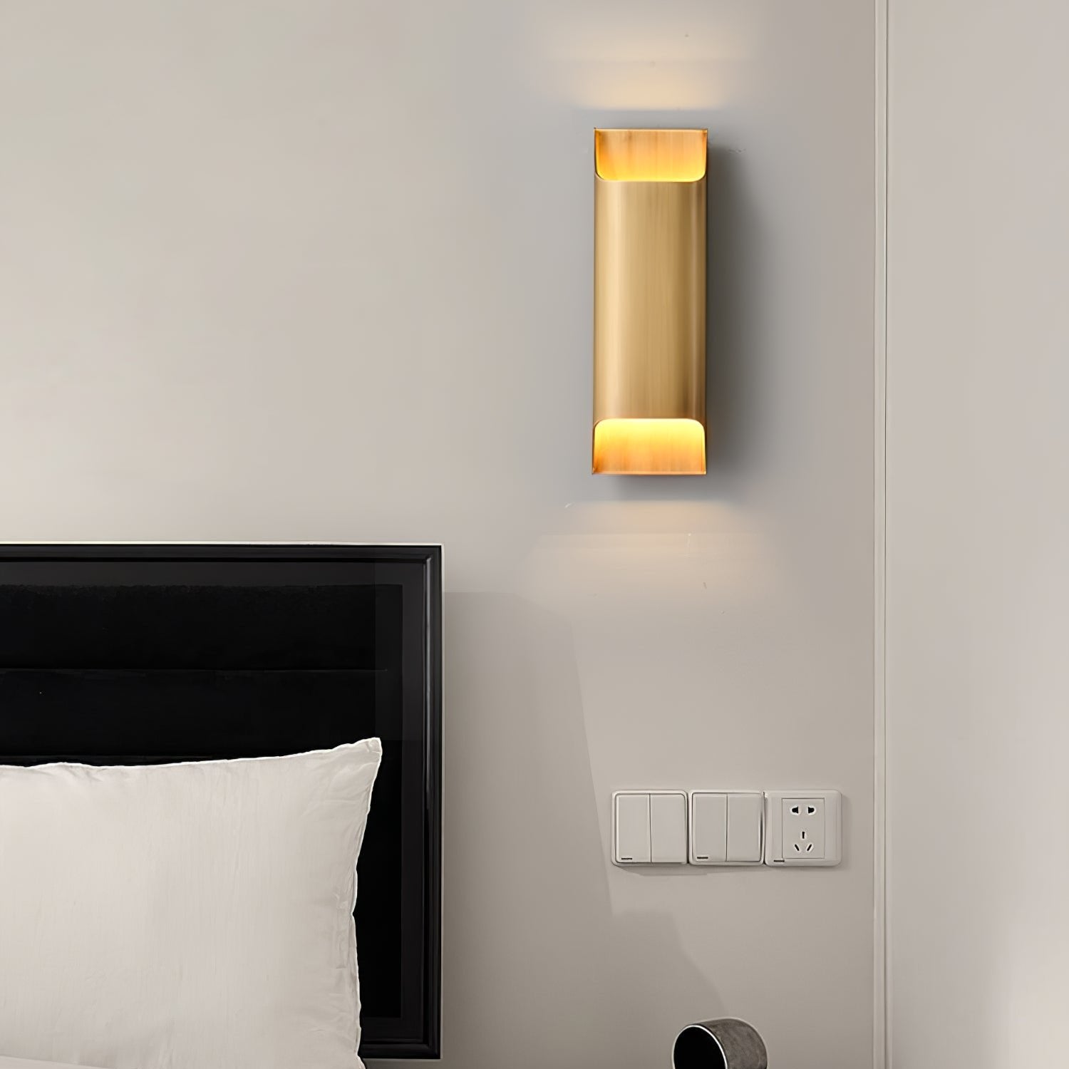 Wall Sconce Brass 9.8 in x 9.8 in Indoor LED G9 E14 Light Fixture Modern Living Room Bedroom Accent Lighting | Thomler