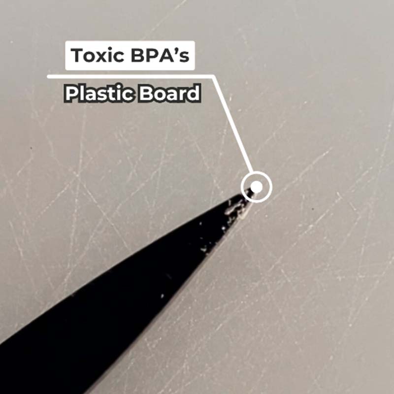Dual-Surface Stainless Steel Cutting Board for Kitchen Food Prep & Meal Safety | Rust-Resistant Chopping Board for Meat, Vegetables, Bread | Thomler