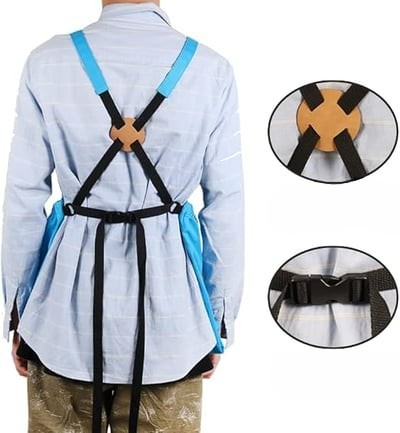 Garden Work Apron with Tool Pockets – Waterproof Oxford Cloth, Adjustable Cross-Back Straps for Men & Women, Mud-Proof Yard Work Protection | Thomler