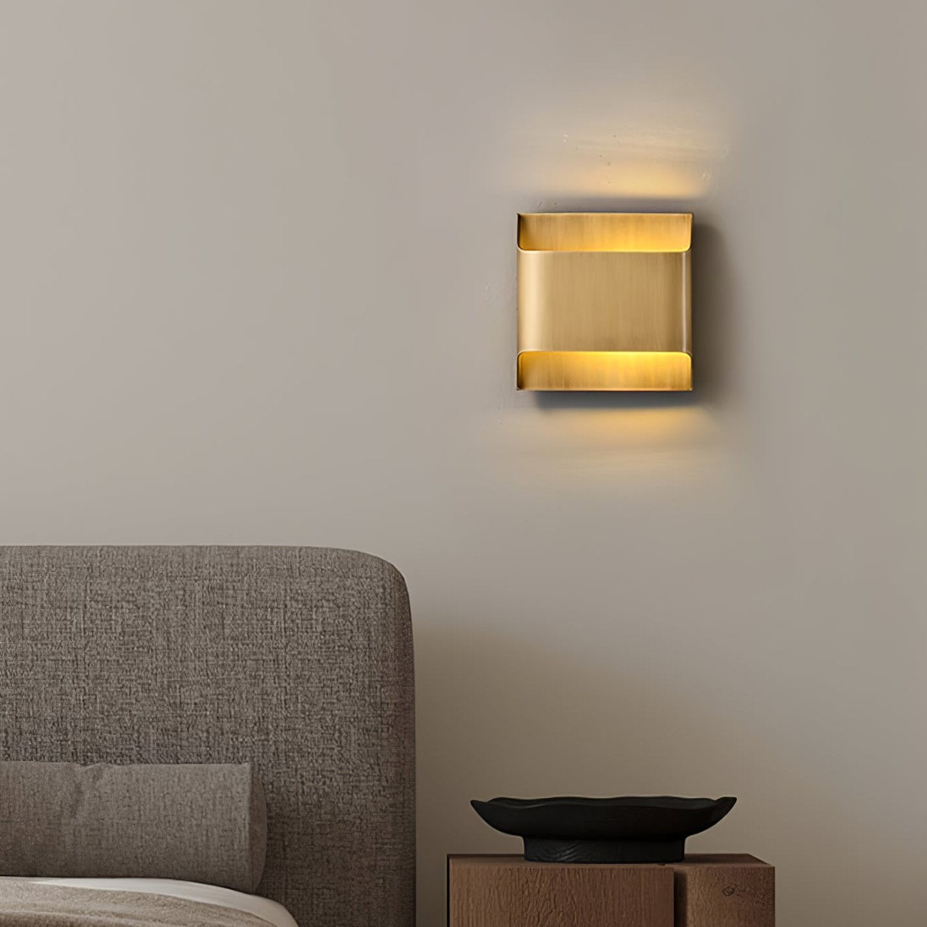 Wall Sconce Brass 9.8 in x 9.8 in Indoor LED G9 E14 Light Fixture Modern Living Room Bedroom Accent Lighting | Thomler