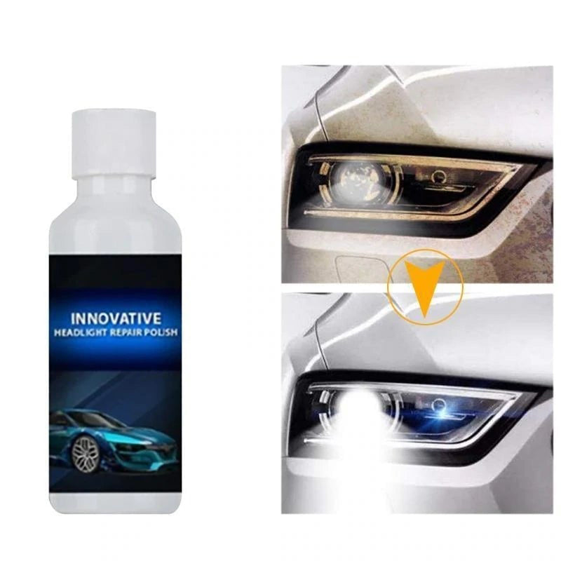 Headlight Restoration Kit – Removes Cloudiness & Yellowing for Crystal-Clear Lens Clarity on All Vehicles | Thomler