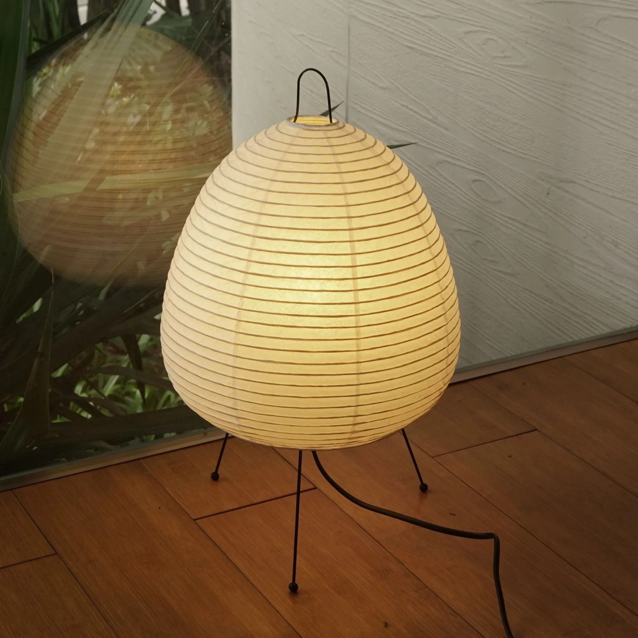 Table Lamp Rice Paper 16.9 in Indoor LED Bedroom Desk Nightstand Light | Thomler