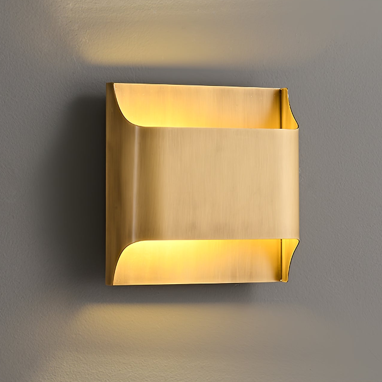 Wall Sconce Brass 9.8 in x 9.8 in Indoor LED G9 E14 Light Fixture Modern Living Room Bedroom Accent Lighting | Thomler