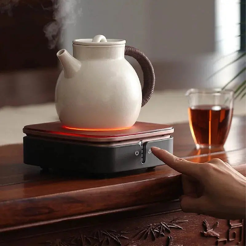 Tea Plate Ceramic 1000W Touch Control Tea Brewing Hot Water Warmer Five Temperature Settings Automatic Shut Off Compact | Thomler