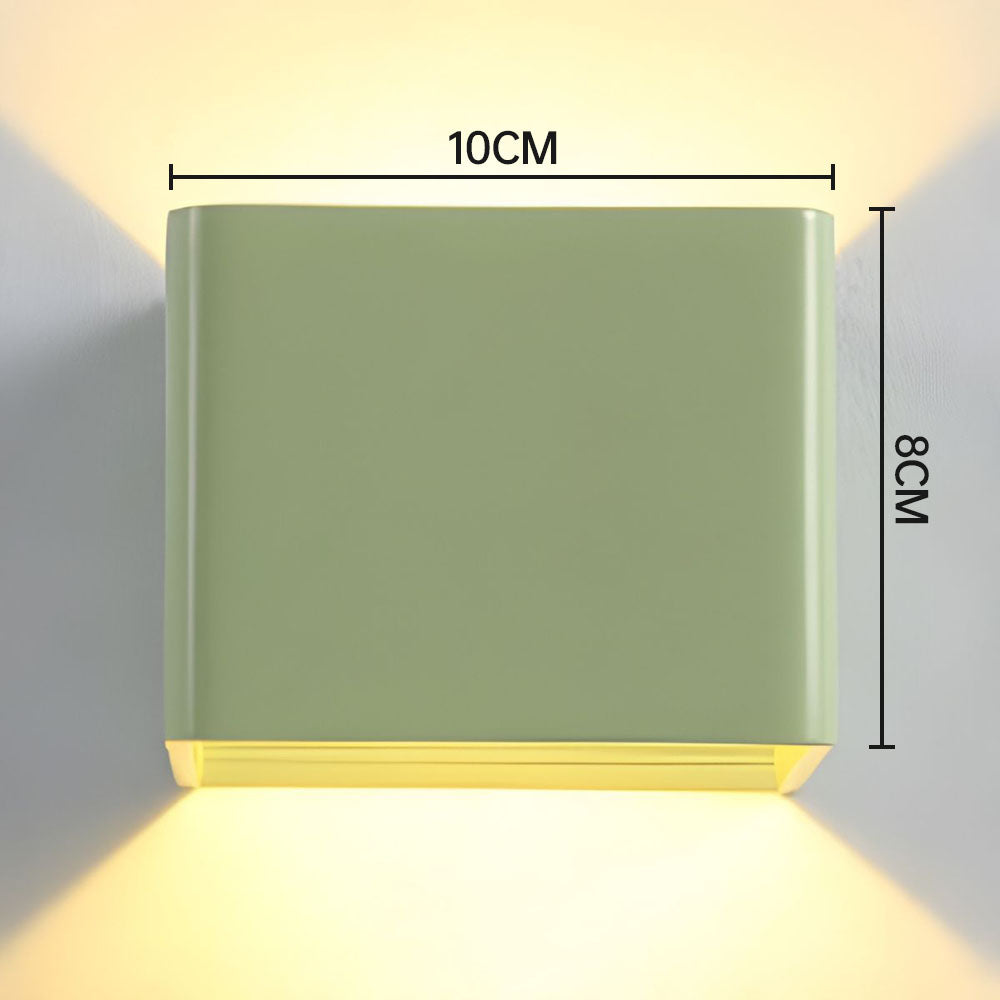 Wall Lamp Aluminium LED Up Down Indoor Hallway Bedroom Accent Lighting Modern Minimalist Sconce Black White | Thomler
