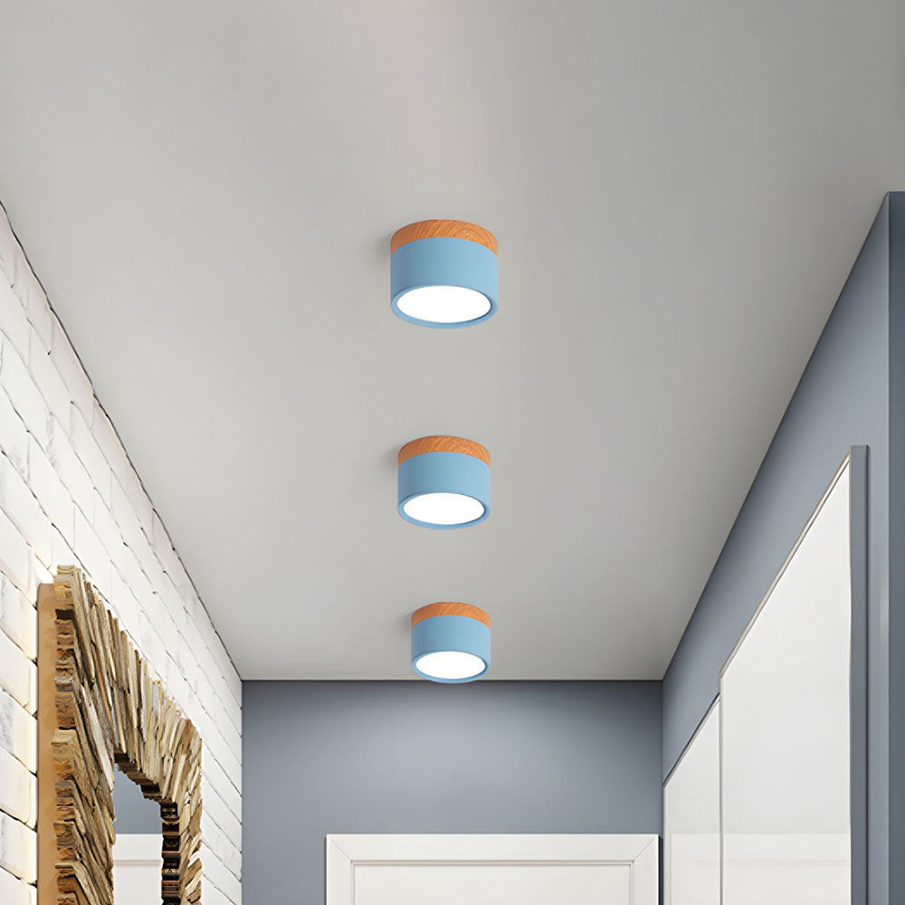 Ceiling Light Aluminium Wood LED 5W 7W Modern Hallway Living Room Surface Mounted Lamp | Thomler