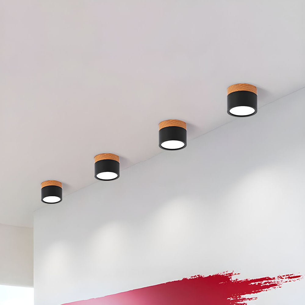 Ceiling Light Aluminium Wood LED 5W 7W Modern Hallway Living Room Surface Mount Lamp | Thomler
