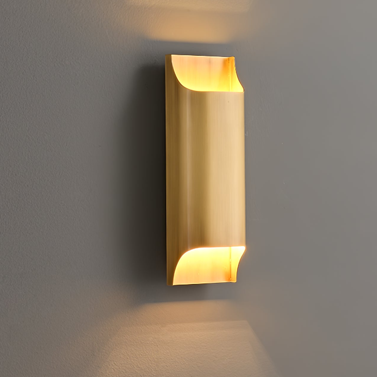Wall Sconce Brass 9.8 in x 9.8 in Indoor LED G9 E14 Light Fixture Modern Living Room Bedroom Accent Lighting | Thomler