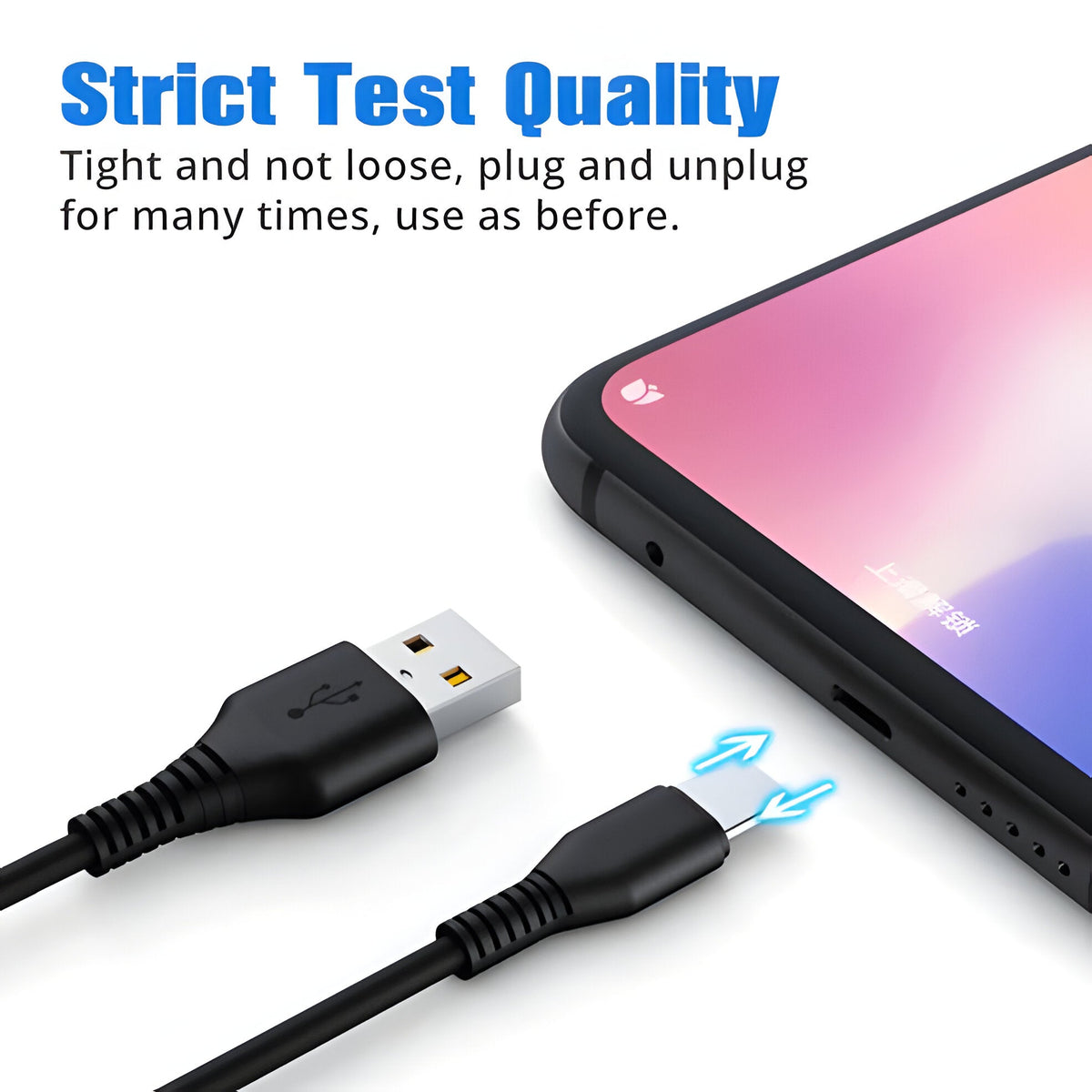 Dual-Connector Fast Charge Cable with Multiple Port Options for Phones & Tablets | Thomler