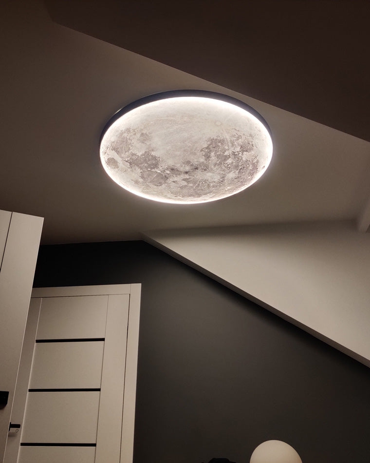 Wall Lamp PVC Moon Motif 100.0 cm LED Bedroom Living Room Dimmable Wall Sconce Ambient Lighting | Thomler