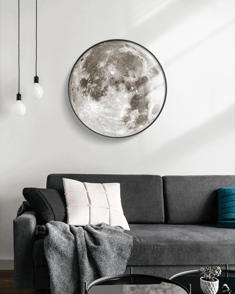 Wall Lamp PVC 24.0 cm 11W Moon Motif Living Room Bedroom Dimmable LED Wall Light Remote Controlled | Thomler