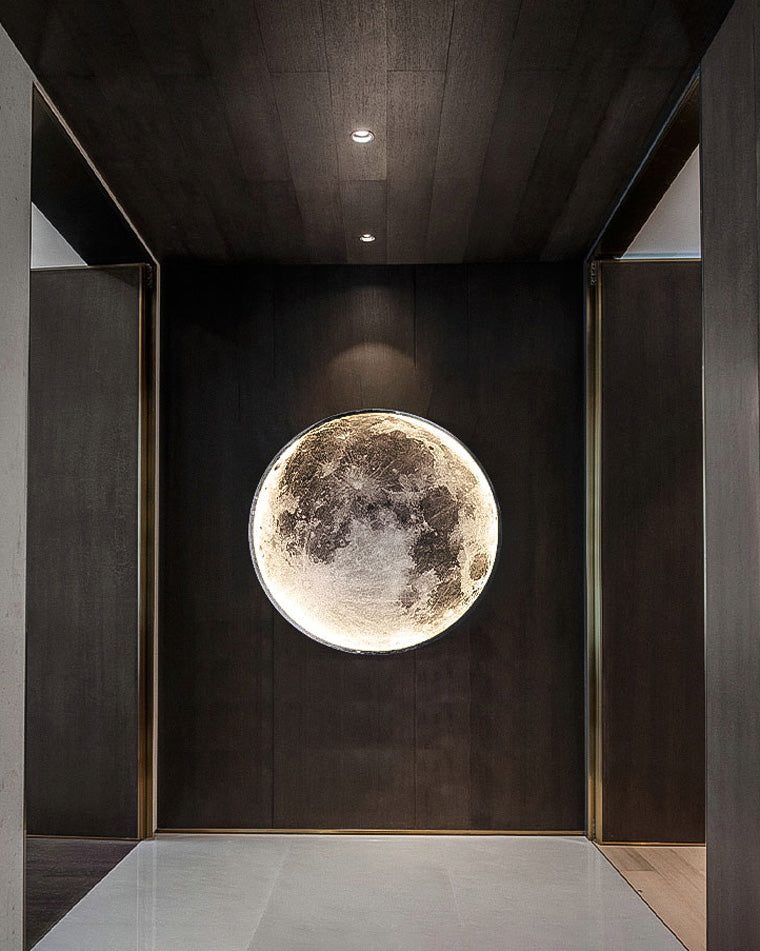 Wall Lamp PVC Moon Motif 100.0 cm LED Bedroom Living Room Dimmable Wall Sconce Ambient Lighting | Thomler