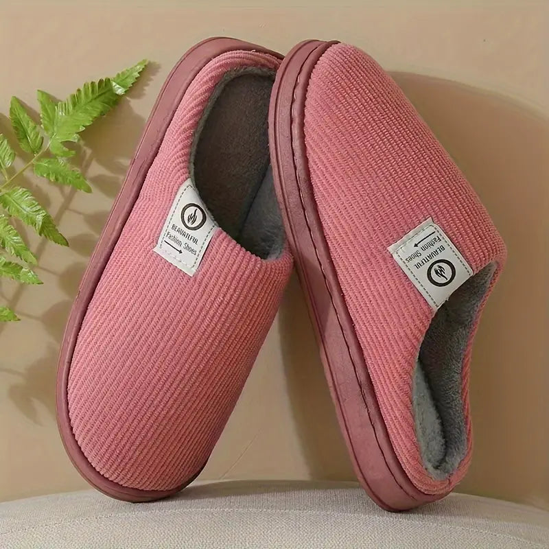 Women's Fuzzy House Slippers with Plush Fur Lining – Lightweight Indoor Footwear for Cold Weather Comfort | Thomler