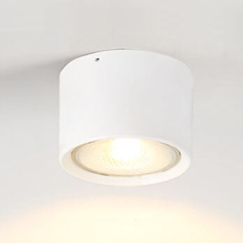 Modern Cylinder Surface Mount LED Downlight – Black White Beige Iron & Acrylic – 500 to 1200 Lumens Hardwired Fixture for Kitchen Hallway | Thomler