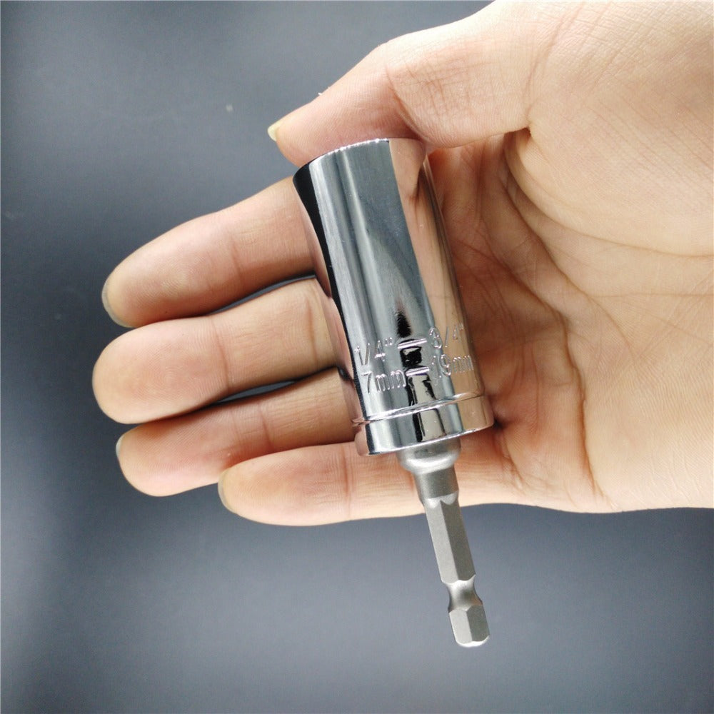 Self-Adjusting Multi-Grip Socket Tool for Bolts, Nuts & Fasteners in Metric & SAE Sizes | Fits 1/4 to 3/4 Inch Hardware | Thomler