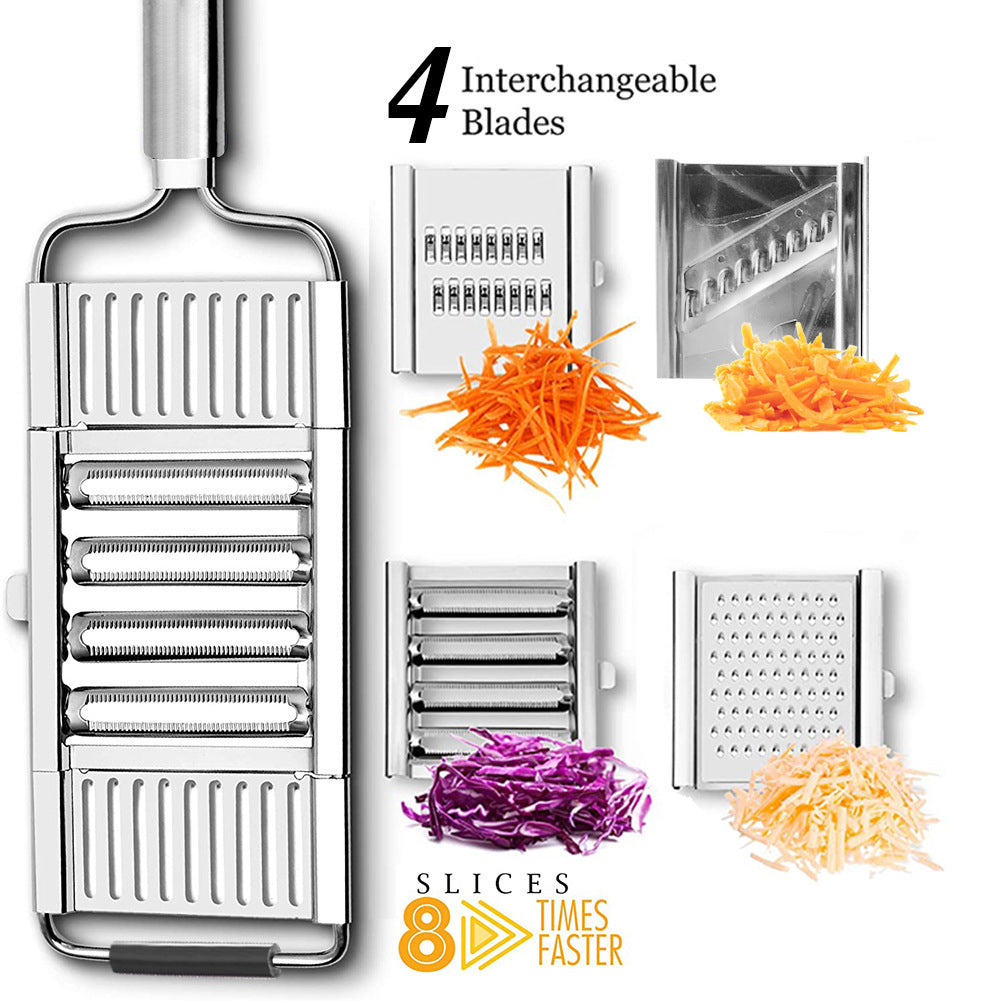 Rotary Vegetable Slicer with Stainless Steel Drums for Cabbage, Carrots, Salads & Food Prep | Thomler