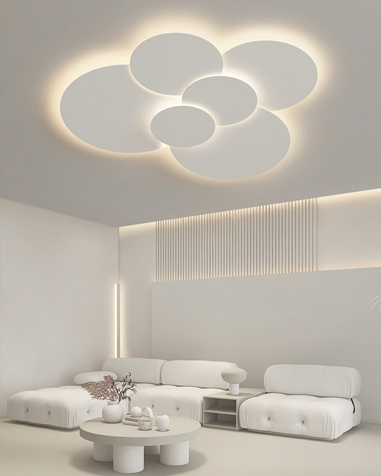 Ceiling Light Metal Acrylic 31.5 in x 28 in 103W Adjustable Bedroom Living Room Fixture | Thomler