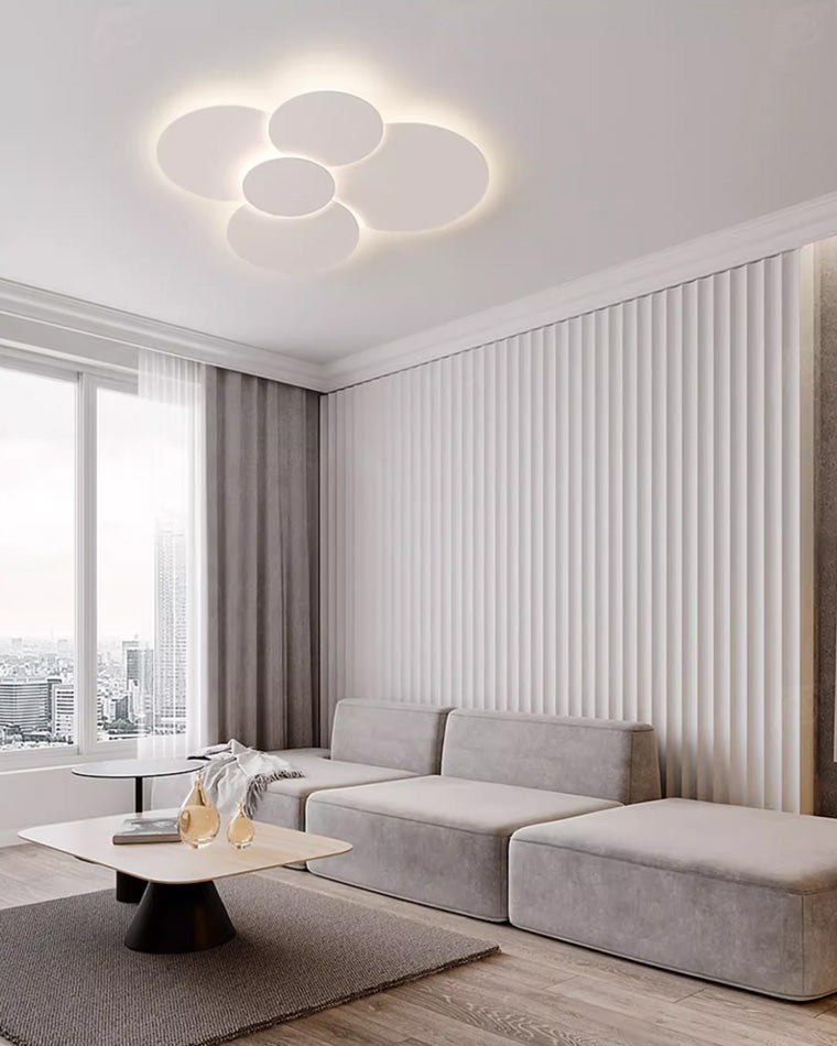 Ceiling Light Metal Acrylic 31.5 in x 28 in 103W Adjustable Bedroom Living Room Fixture | Thomler