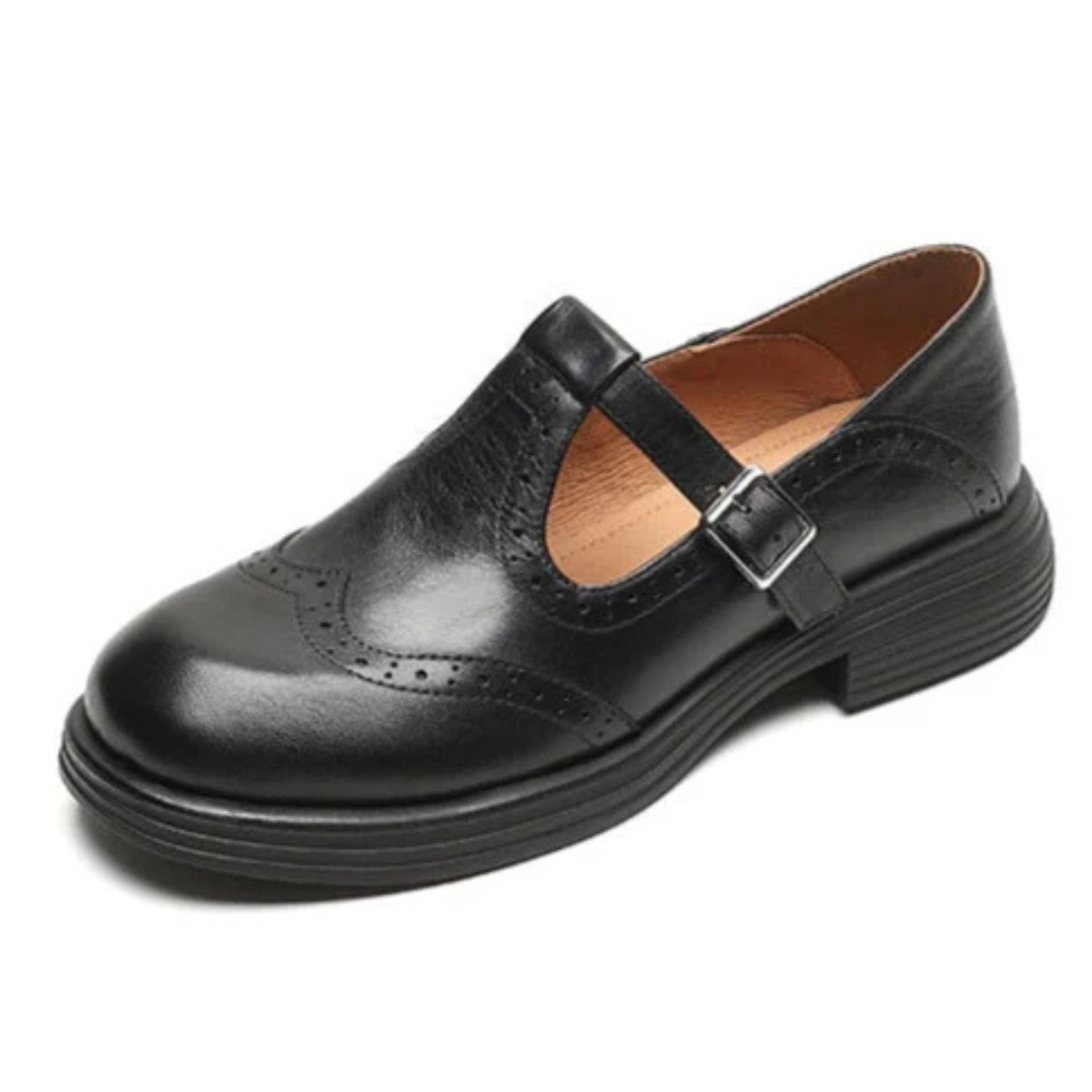 Women's Vegan Leather Flats – Breathable Slip-On Shoes for Summer & Spring, Lightweight Comfort Walking Shoes | Thomler