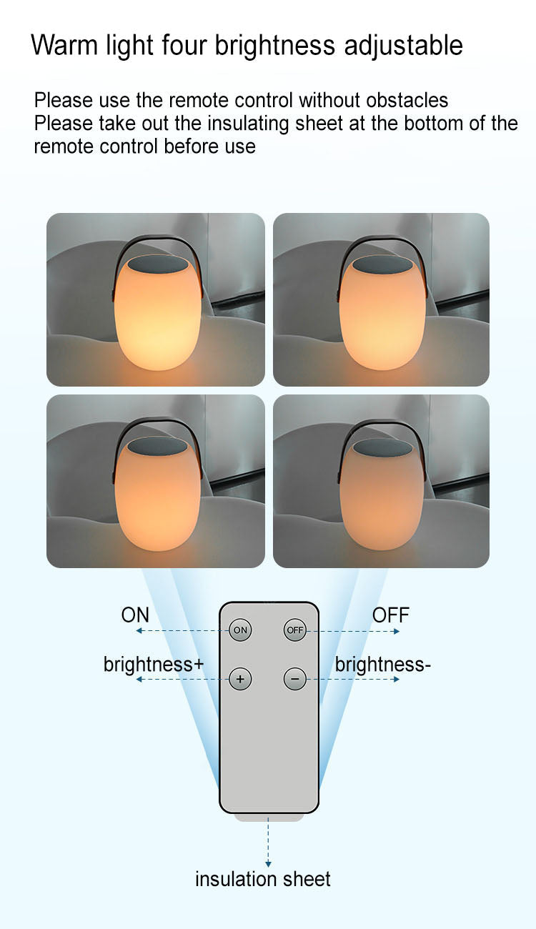 Rechargeable LED Lantern with Remote Control for Patio & Camping – Solar or USB Powered, IP65 Weather Resistant, 16 Color Modes | Thomler