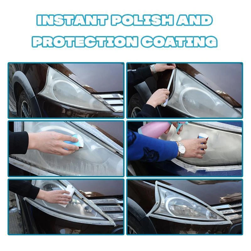 Headlight Restoration Kit – Removes Cloudiness & Yellowing for Crystal-Clear Lens Clarity on All Vehicles | Thomler