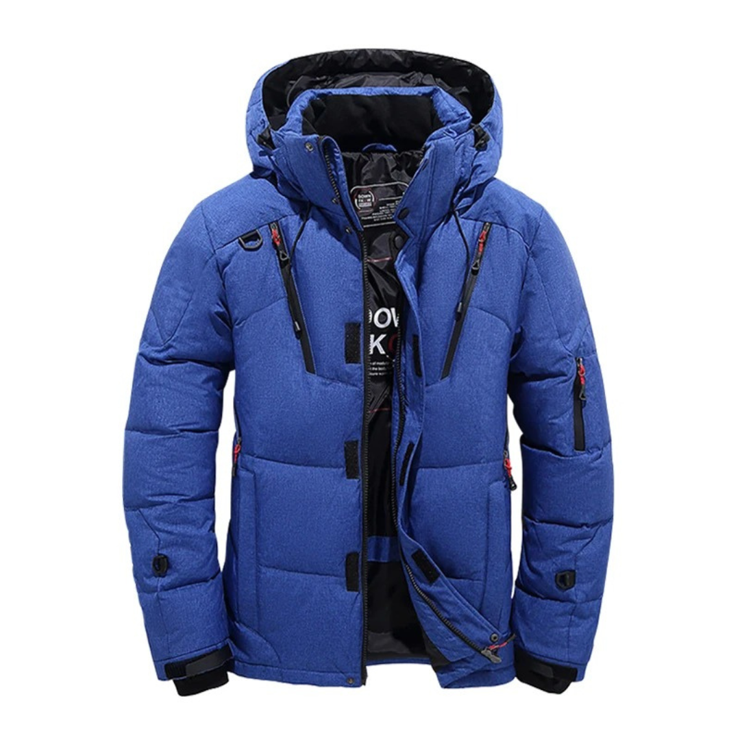 Insulated Winter Parka Jacket with Detachable Hood for Men – Windproof Cold Weather Coat for Outdoor Hiking Camping & Everyday Commuting | Thomler