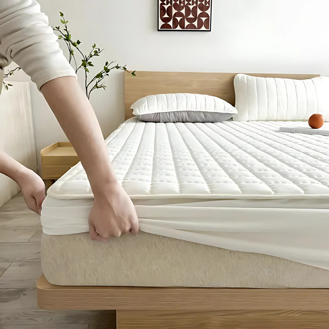 Quilted Waterproof Mattress Protector with Breathable Cooling Layer for Deep-Pocket Beds | Thomler
