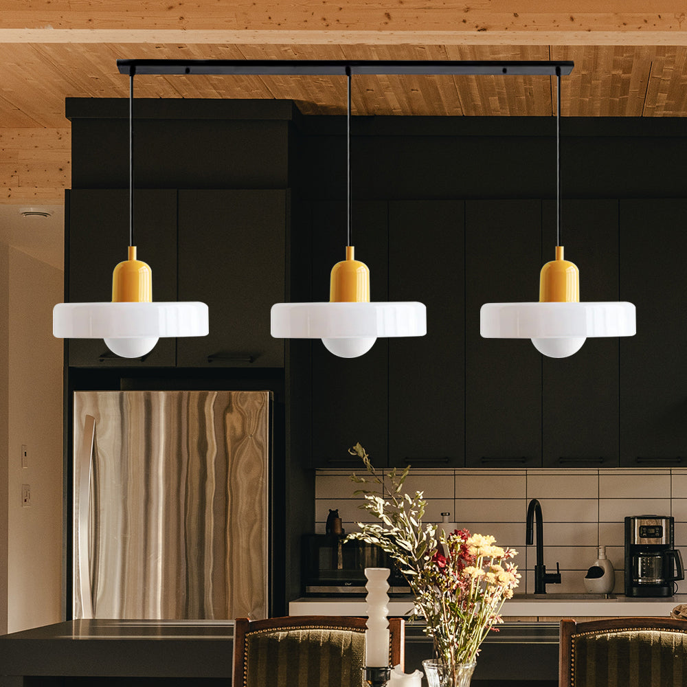 Pendant Light Glass Shade 30.0 cm Bedroom Bedside Hanging Lamp Modern Minimalist Nordic Style Adjustable Ceiling Light | Thomler