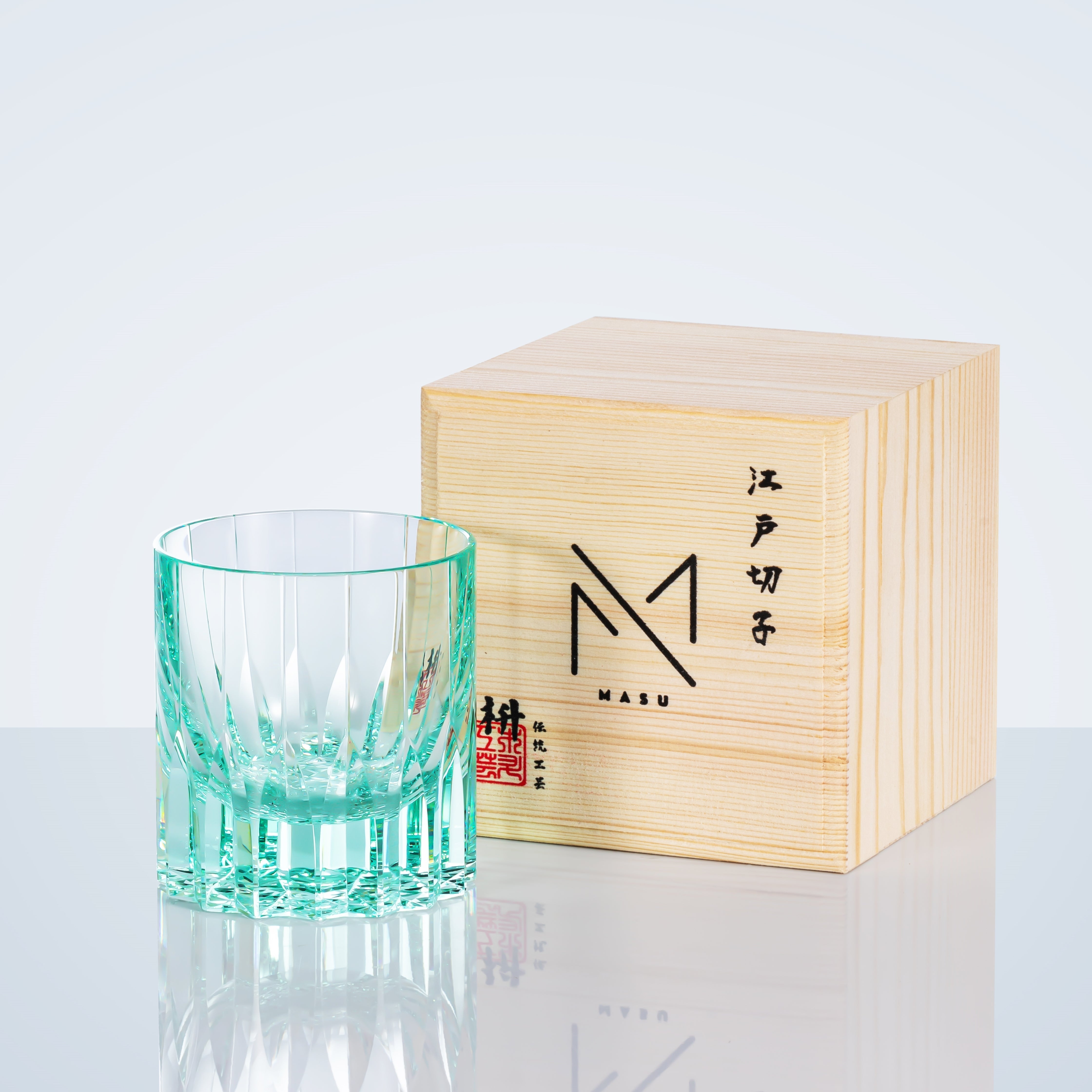 Hand-Cut Crystal Whisky Tumbler with Diamond Facets in Presentation Box for Bourbon, Scotch & Cocktails | Thomler