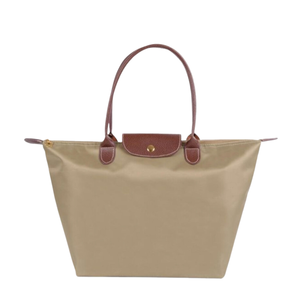 Water-Resistant Nylon Tote Bag with Leather Accents – Spacious Everyday Carry Purse for Work Travel Shopping | Thomler