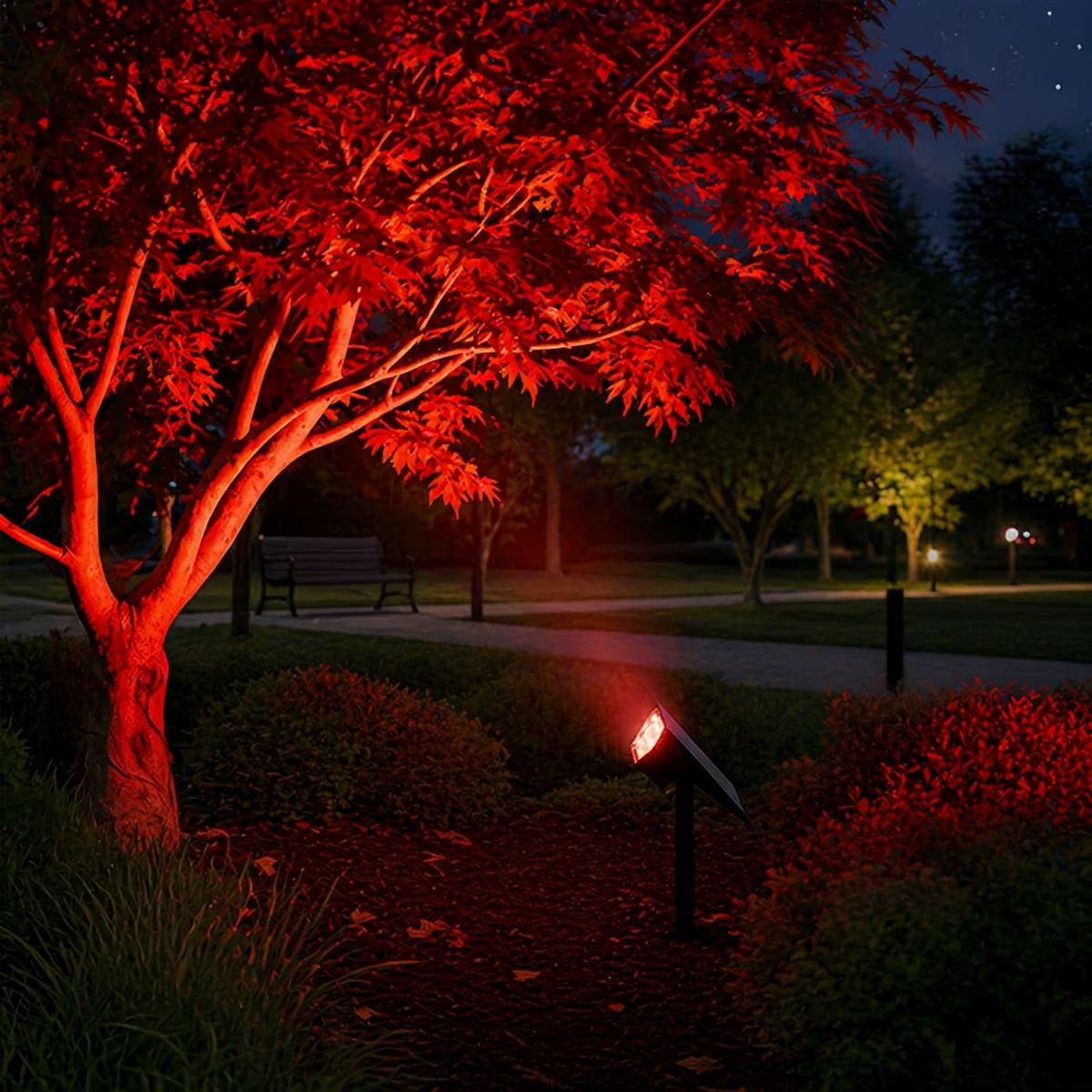 Solar-Powered LED Accent Light for Yards, Patios & Gardens – Directional Ground or Wall Mount | Thomler