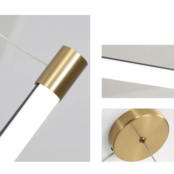 Wall Lamp Aluminium LED 150.0 cm Black Gold Bathroom Mirror Linear Lighting Fixture | Thomler
