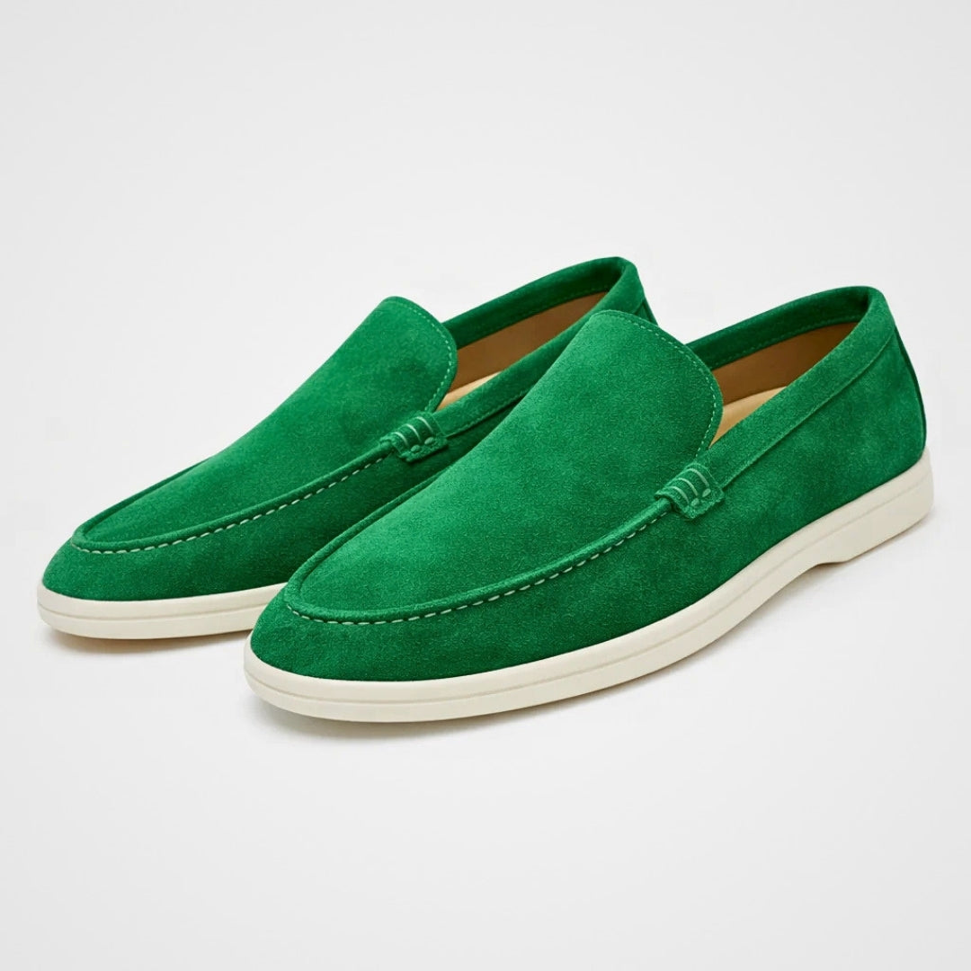 Men's Slip-On Loafers Suede-Look Casual Dress Shoes for Everyday Comfort & Style | Thomler